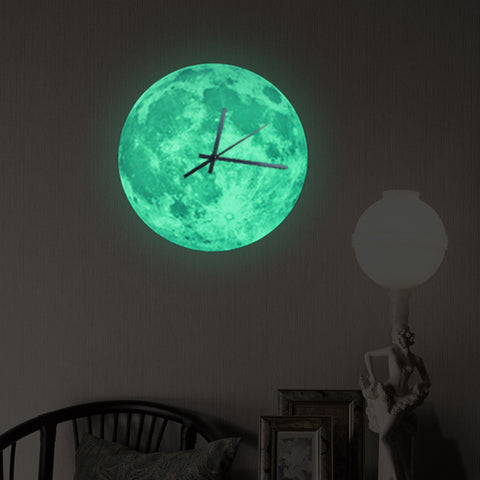 Glowing Super Moon Wall Clock