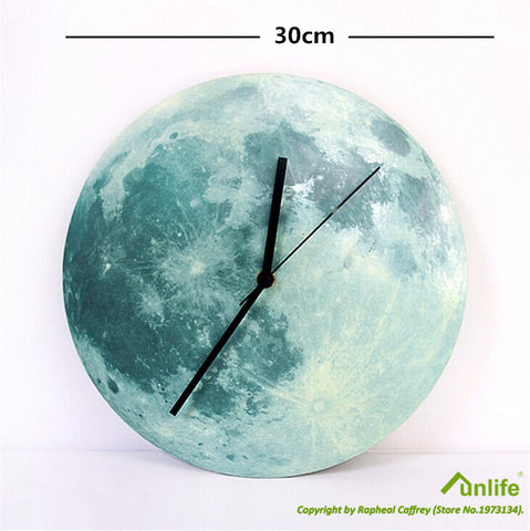 Glowing Super Moon Wall Clock