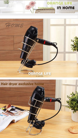 Stainless Steel Standing Hair Dryer Holder Organizer