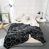 Image of Geometric Reversible Microfiber Blanket