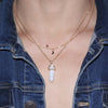 Image of Double Layer Moon Child Necklace