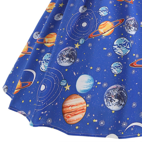 Vintage Space Planet Dress