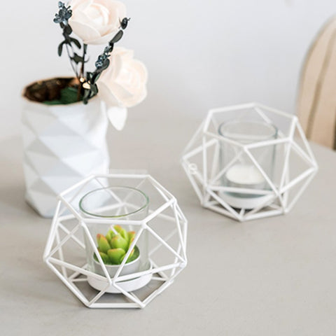 Geometric Candle or Succulent Holder