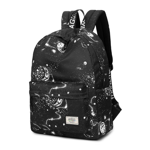 Stellar Universe Black & White Backpack