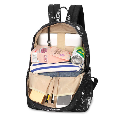 Stellar Universe Black & White Backpack