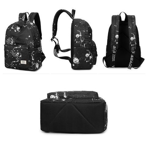 Stellar Universe Black & White Backpack