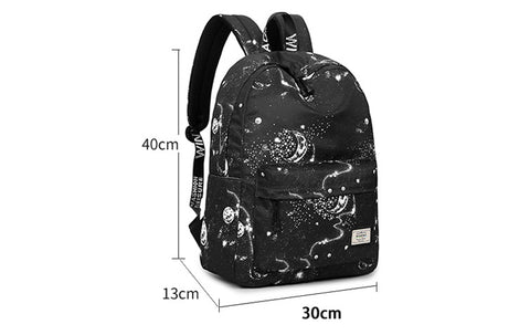 Stellar Universe Black & White Backpack