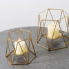 Image of Geometric Wrought Iron Candle Holder