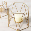 Image of Geometric Wrought Iron Candle Holder