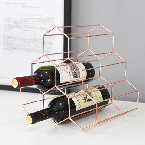 Future Living Geometric Wine Rack