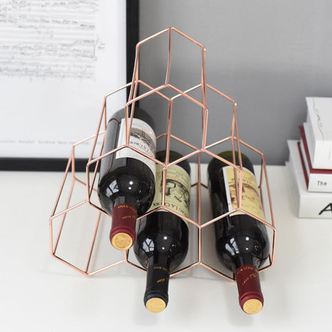 Future Living Geometric Wine Rack