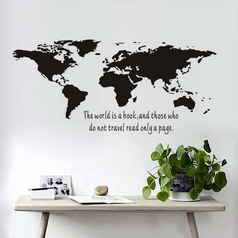 The World Is A Book Wall Sticker