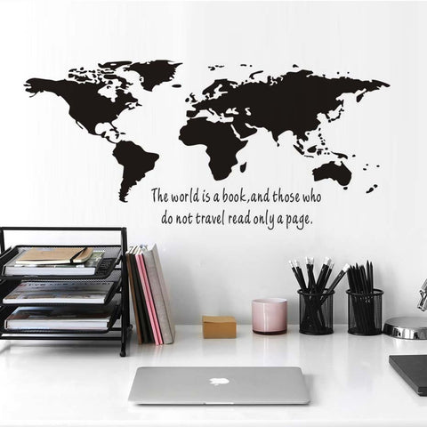 The World Is A Book Wall Sticker