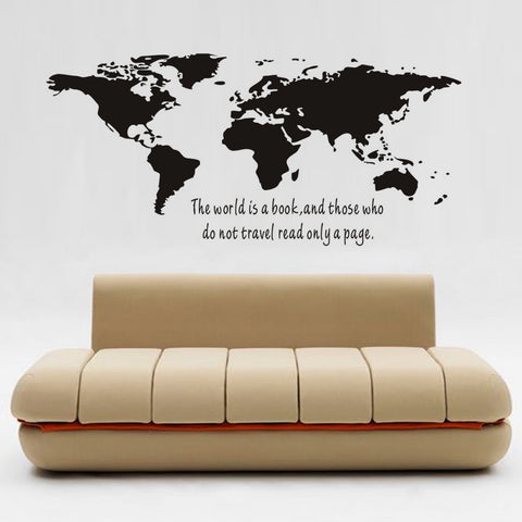 The World Is A Book Wall Sticker