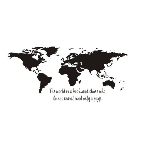 The World Is A Book Wall Sticker